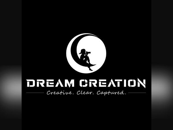 Versatile logo for Dream Creation photography agency, embodying clean aesthetics and brand clarity.